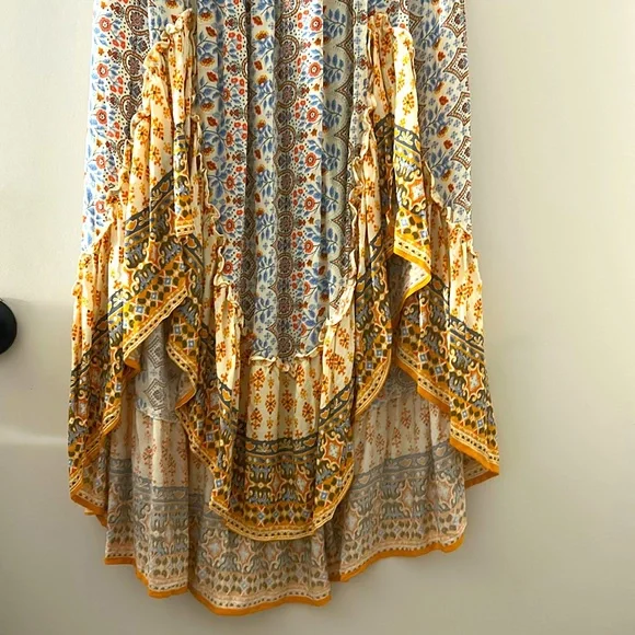 Gorgeous ILLA ILLA Boho Style High-Low Strapless Maxi Dress - Picture 4 of 11